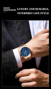 Reloj POEDAGAR 928 Reloj de pulsera de acero inoxidable