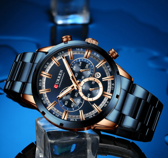 Reloj Curren Metal Elegante CU-5 (Azul)